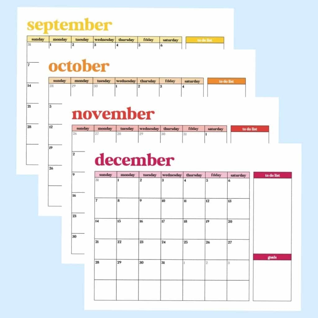Free Printable Monthly Calendar For 2025 Pineapple Paper Co 