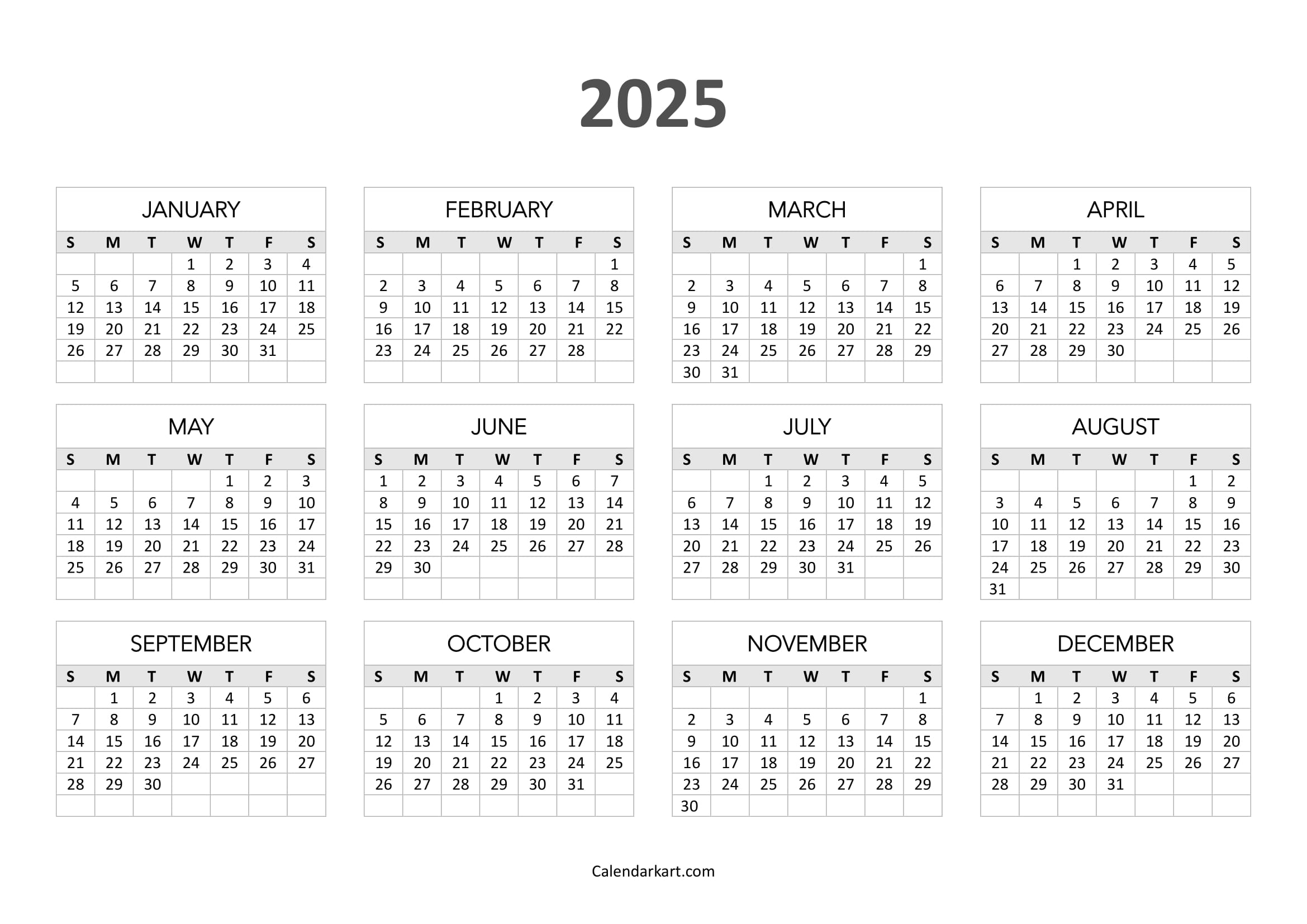 Printable Julian Calendar 2025 Free