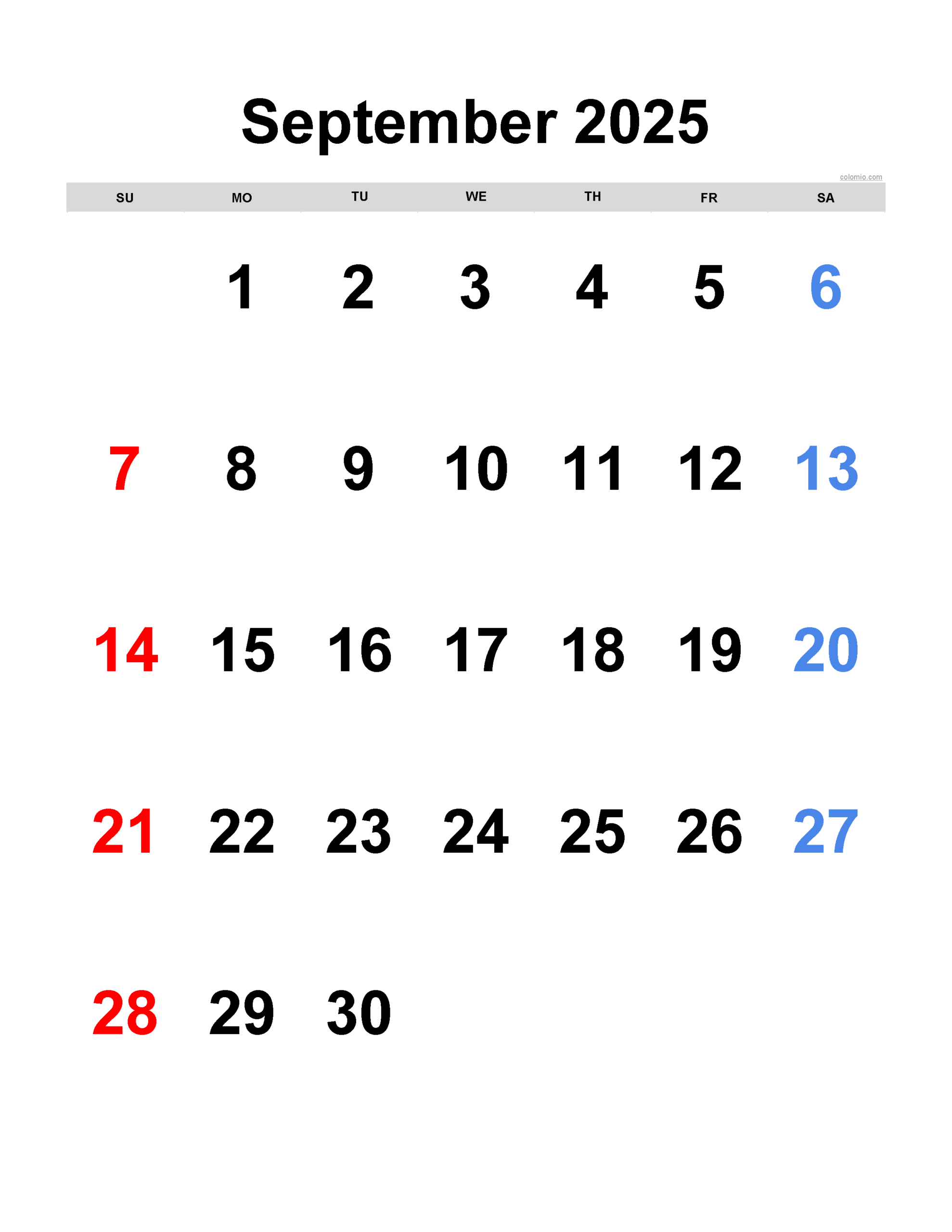 September 24th 2025 Calendar