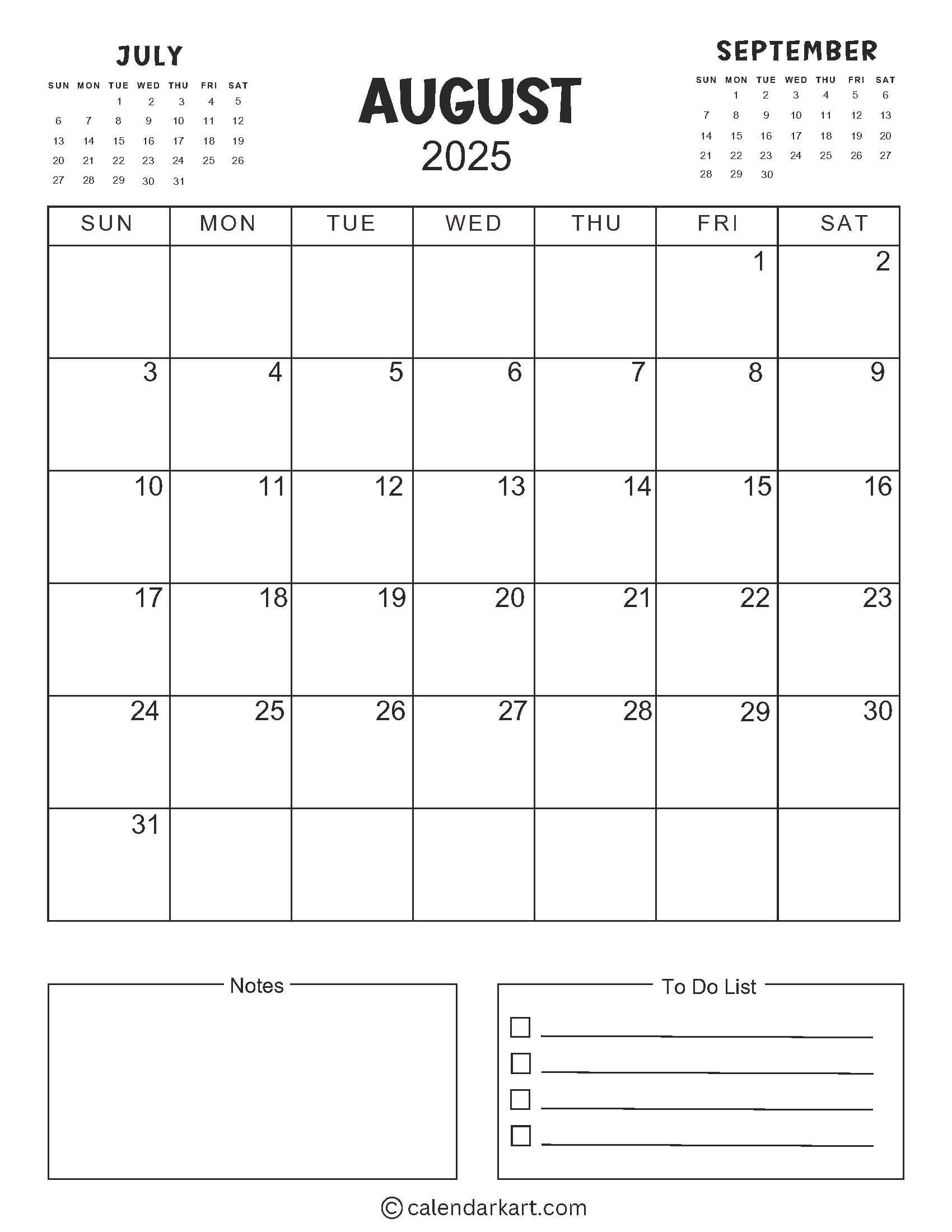 August 9 Calendar 2025