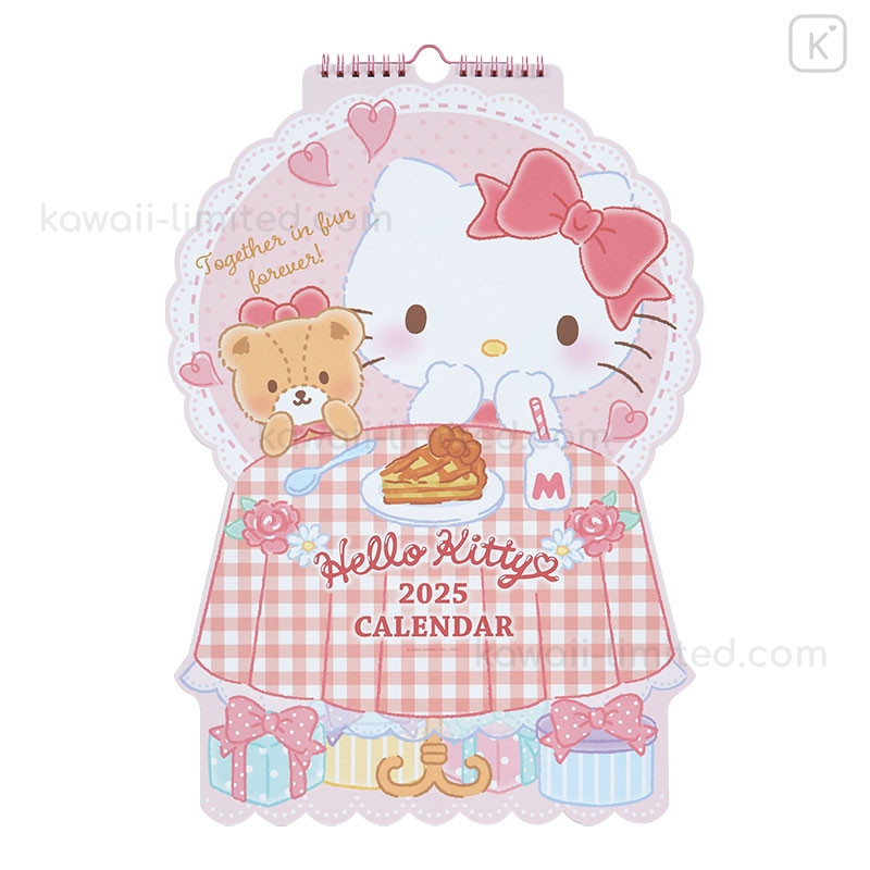 Japan Sanrio Original Die cut Calendar Hello Kitty 2025 Kawaii Limited