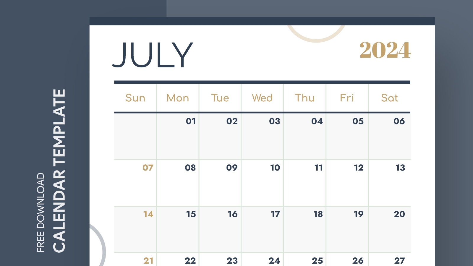 July Calendar 2025 Word Doc
