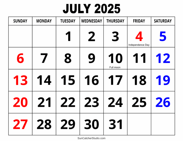 July 2025 Calendar Free Printable Free Printables Monograms 