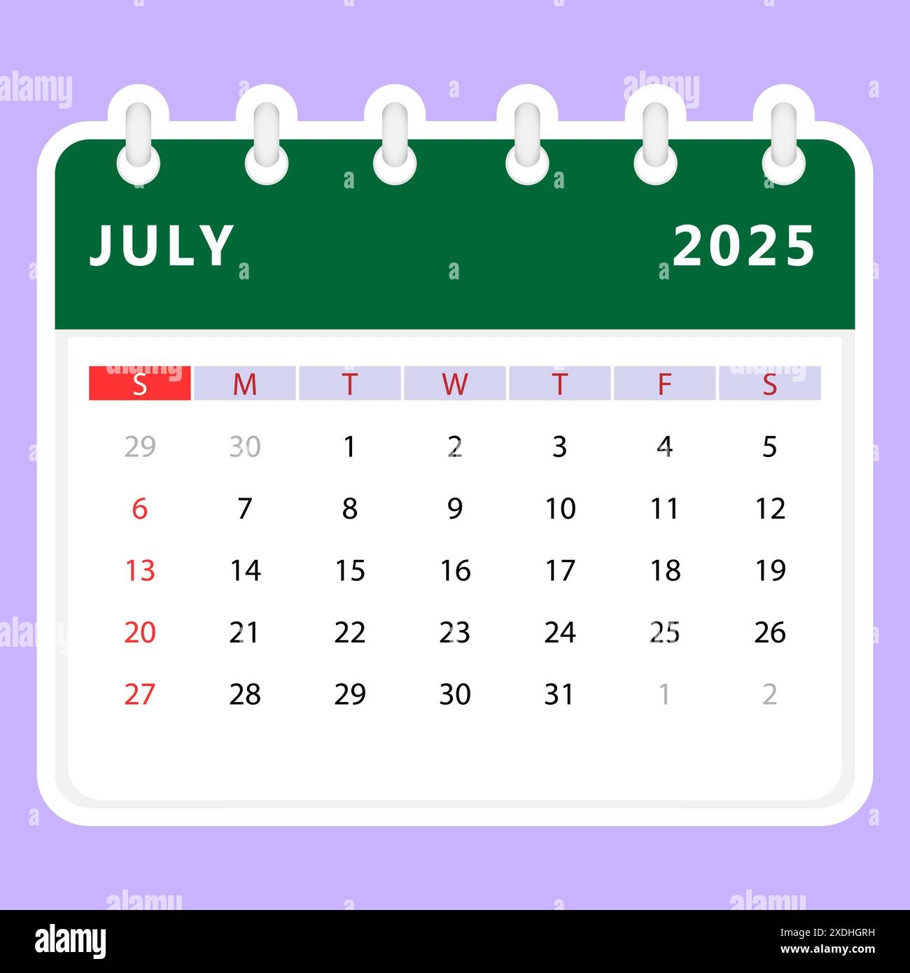 July 19th 2025 Calendar