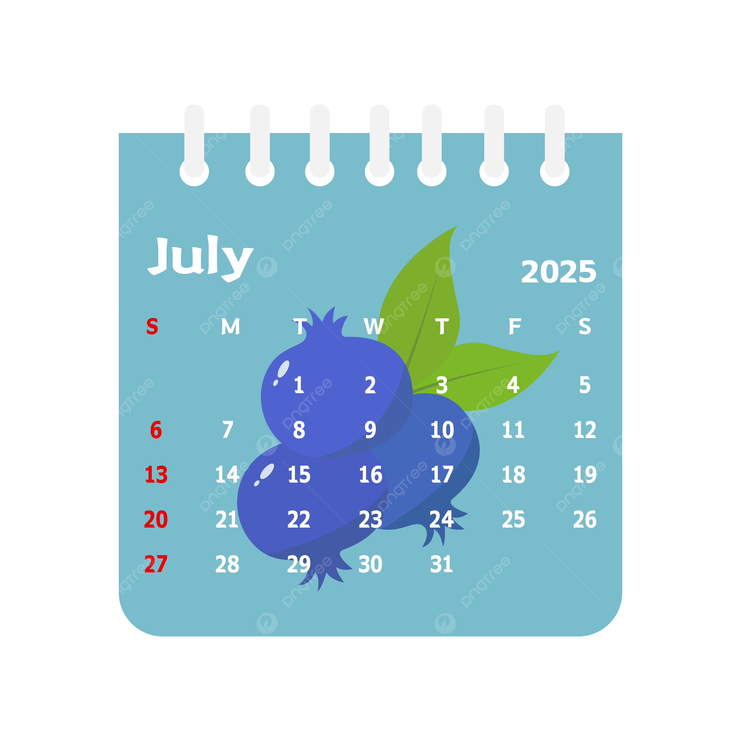 Kids July Calendar 2025