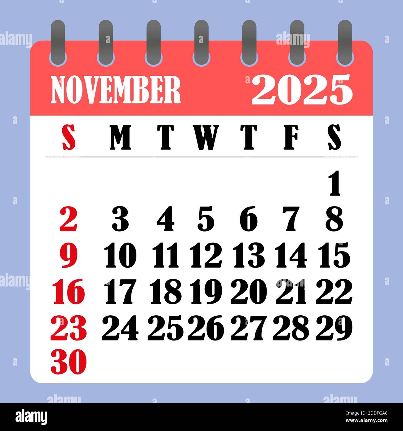 November R Calendar 2025
