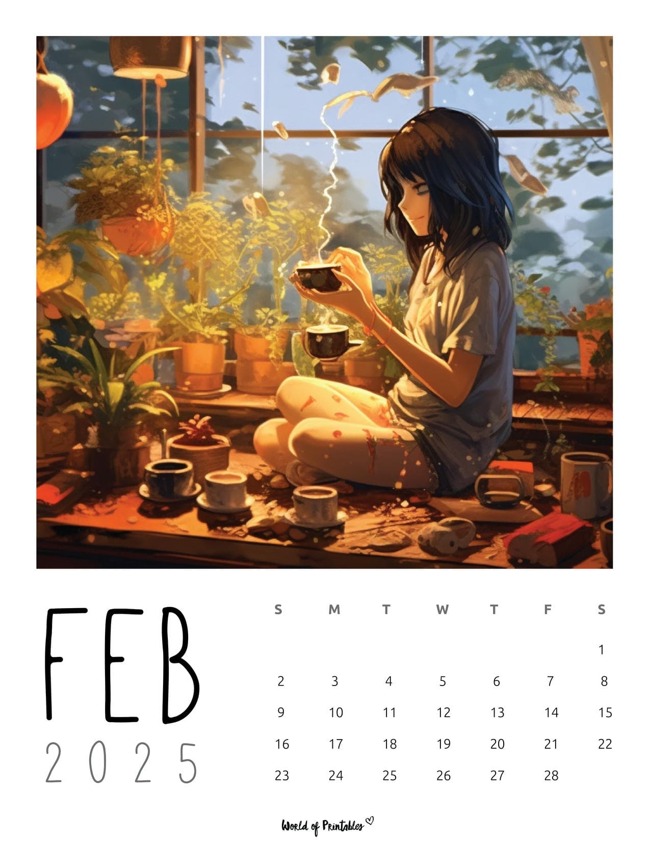 Anime Calendar Wallpaper August 2025 Free