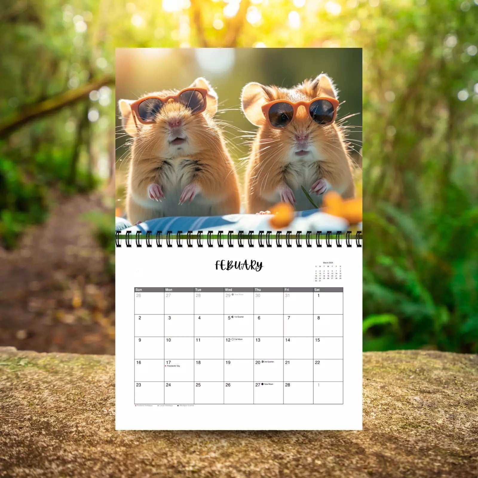 MAOWAPLG 2025 Animalfriends Calendar December Calendar Animalpicture Calendar Quirky Novelty Gift Funny Wall Calendar 2025 Wall Calendar Planner Walmart ca