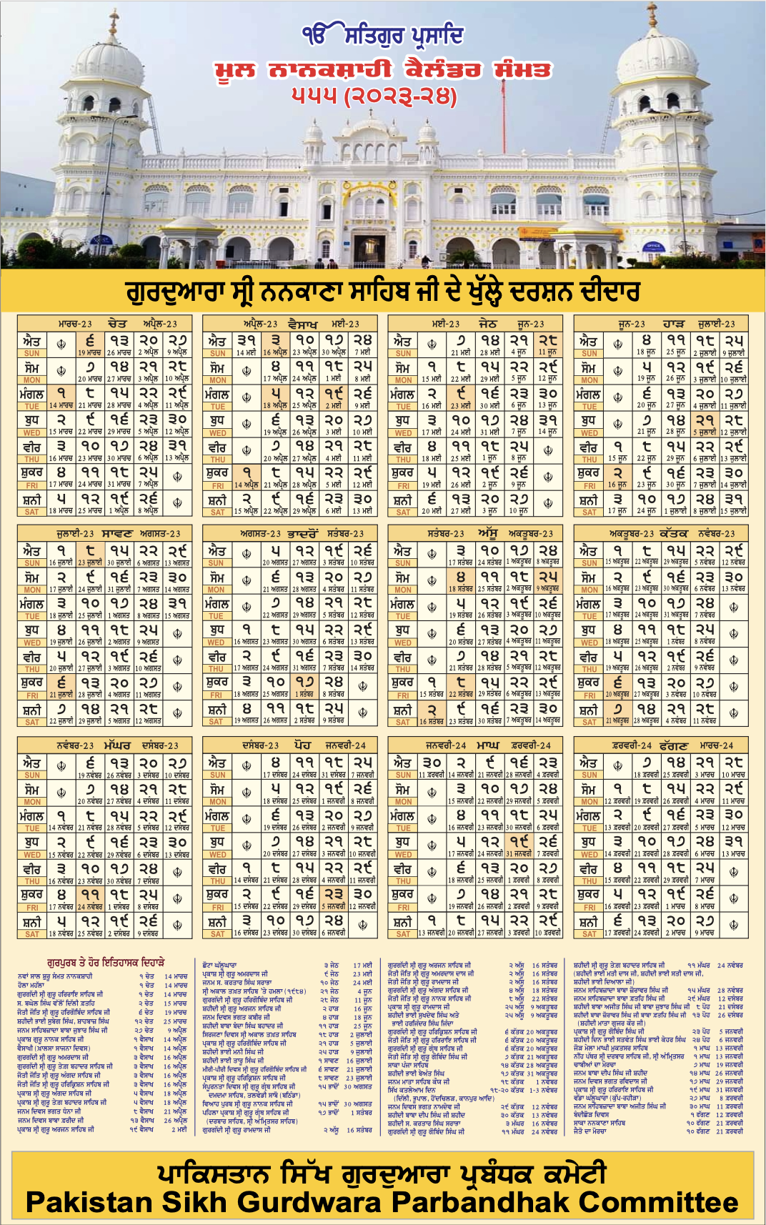 July 2025 Nanakshahi Calendar