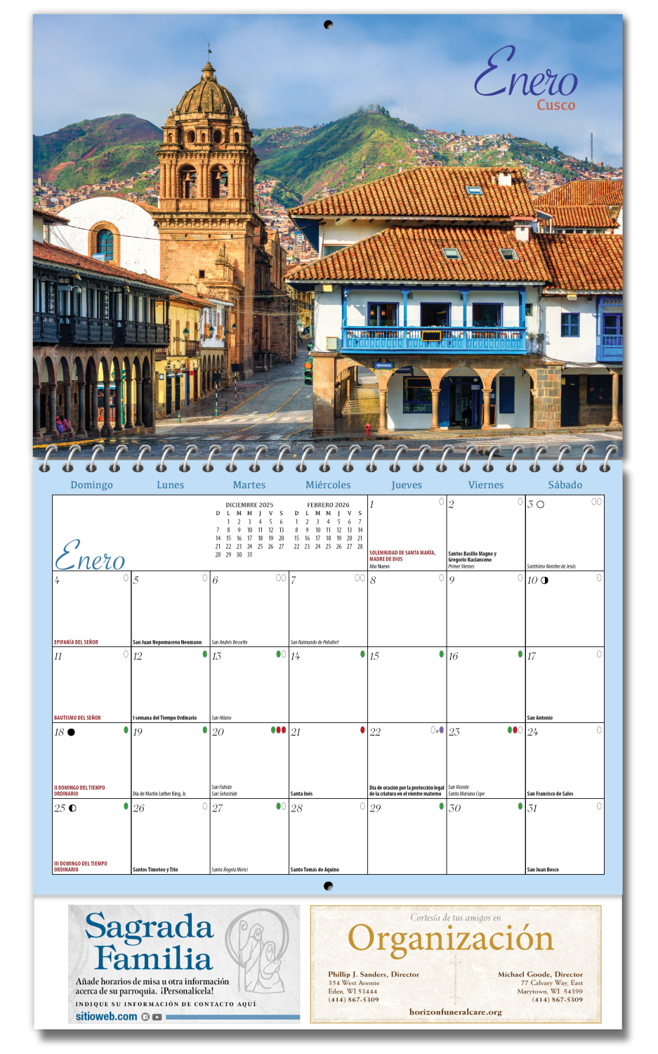 October Calendar 2025 Spanish