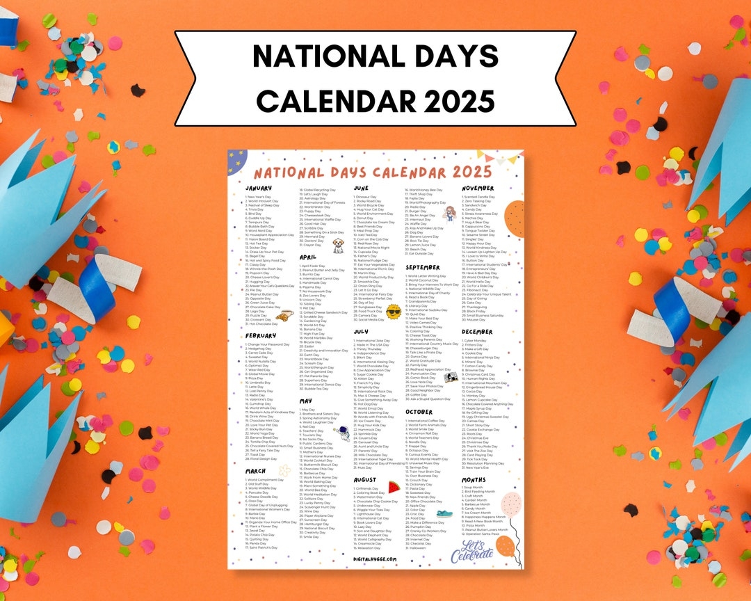 Fun Calendar Days August 2025