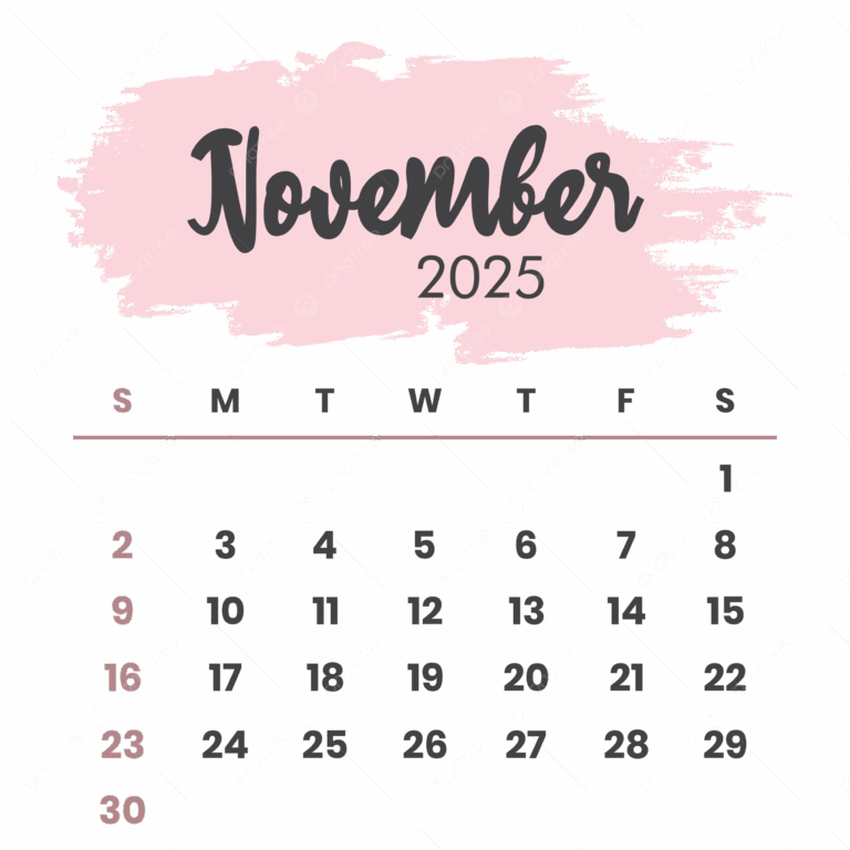 November 2025 Calendar Layout Printable Overlay Organize Task Or 