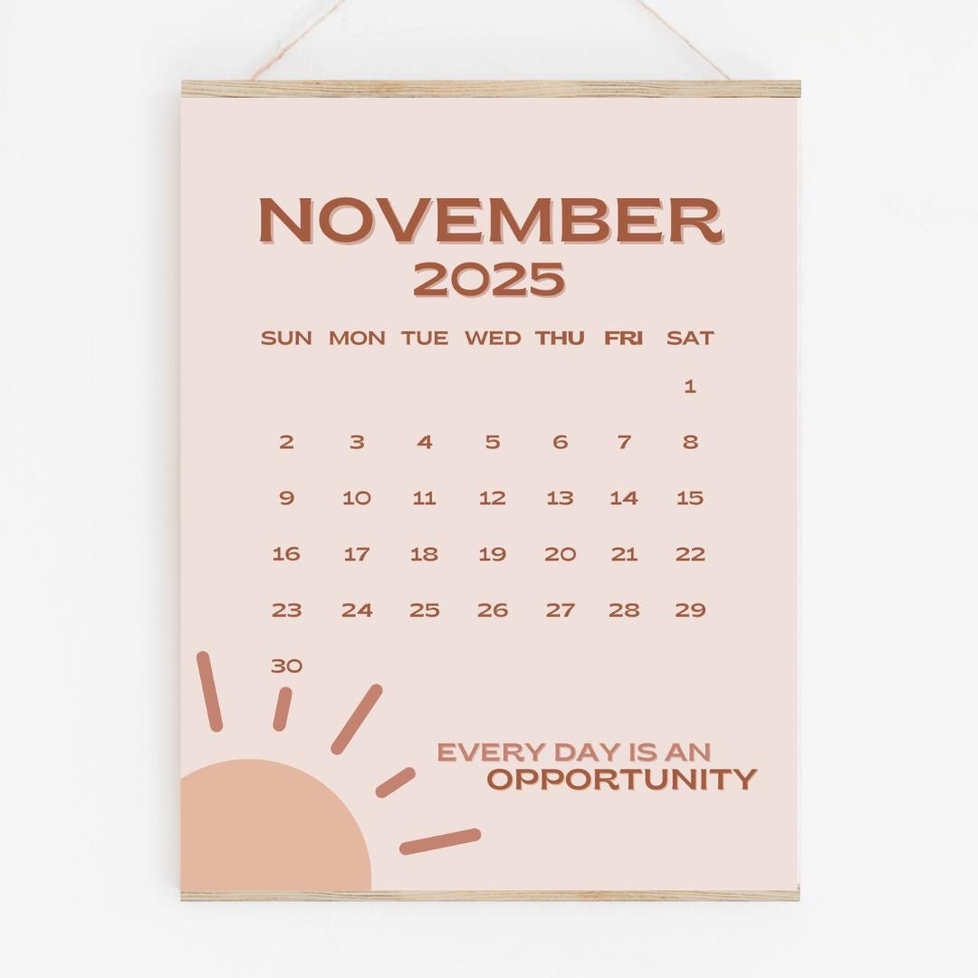 Show Me November 2025'S Calendar