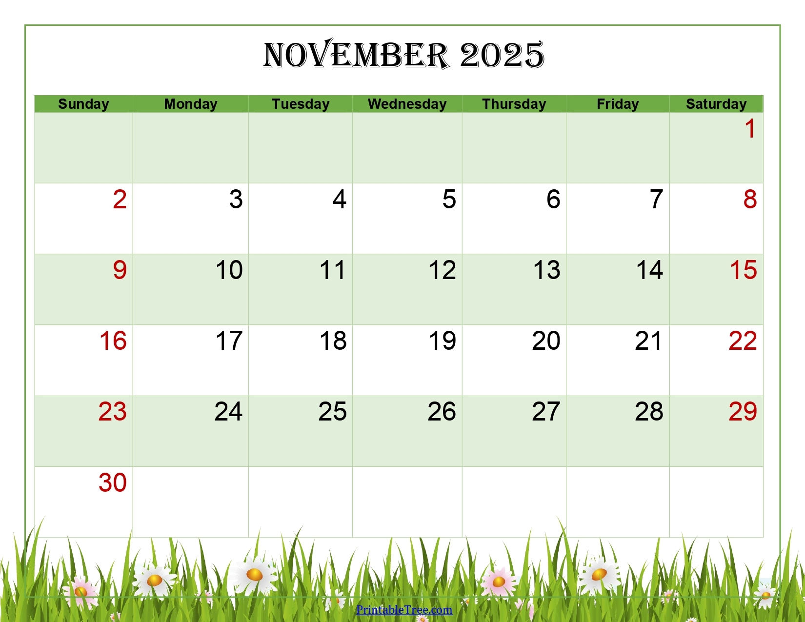 November 2025 Content Calendar