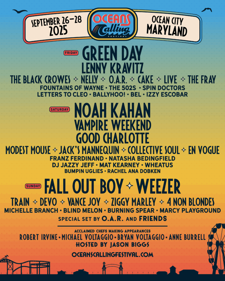 Oceans Calling Festival Sep 26 28 2025 Ocean City MD