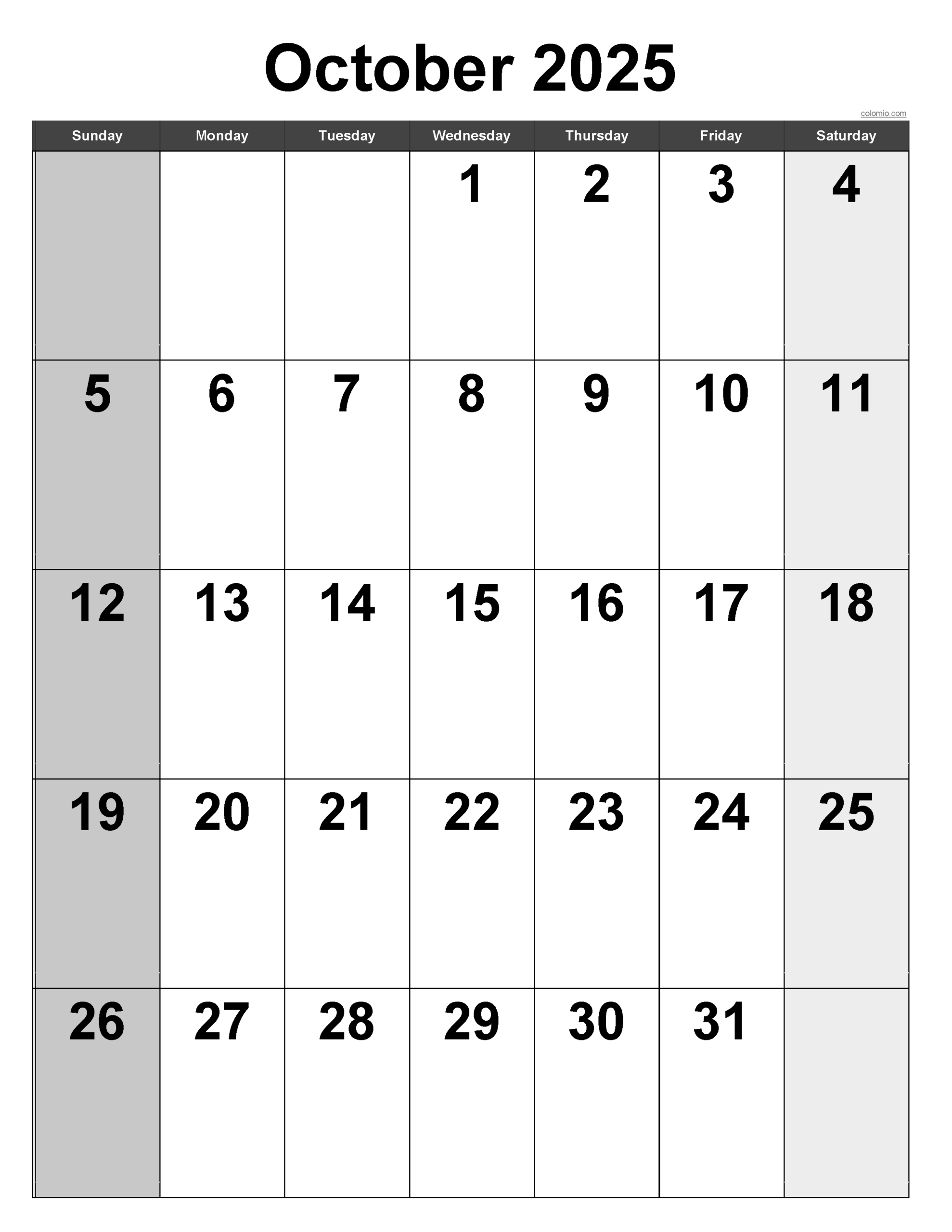 October 23rd 2025 Calendar