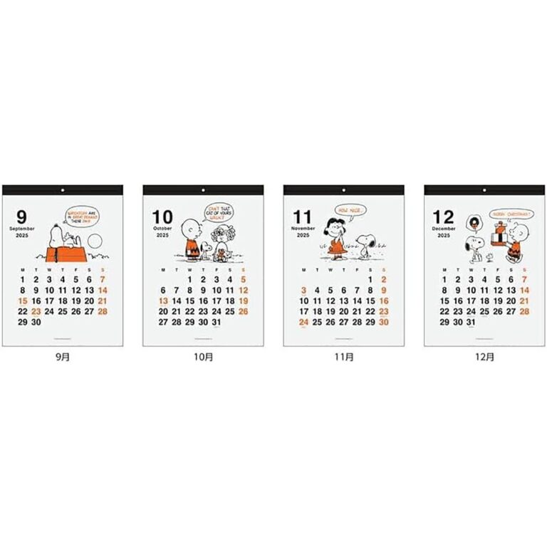Peanuts Snoopy And His Friends 2025 A4 Size Wall Calendar S8520828 Japan F S