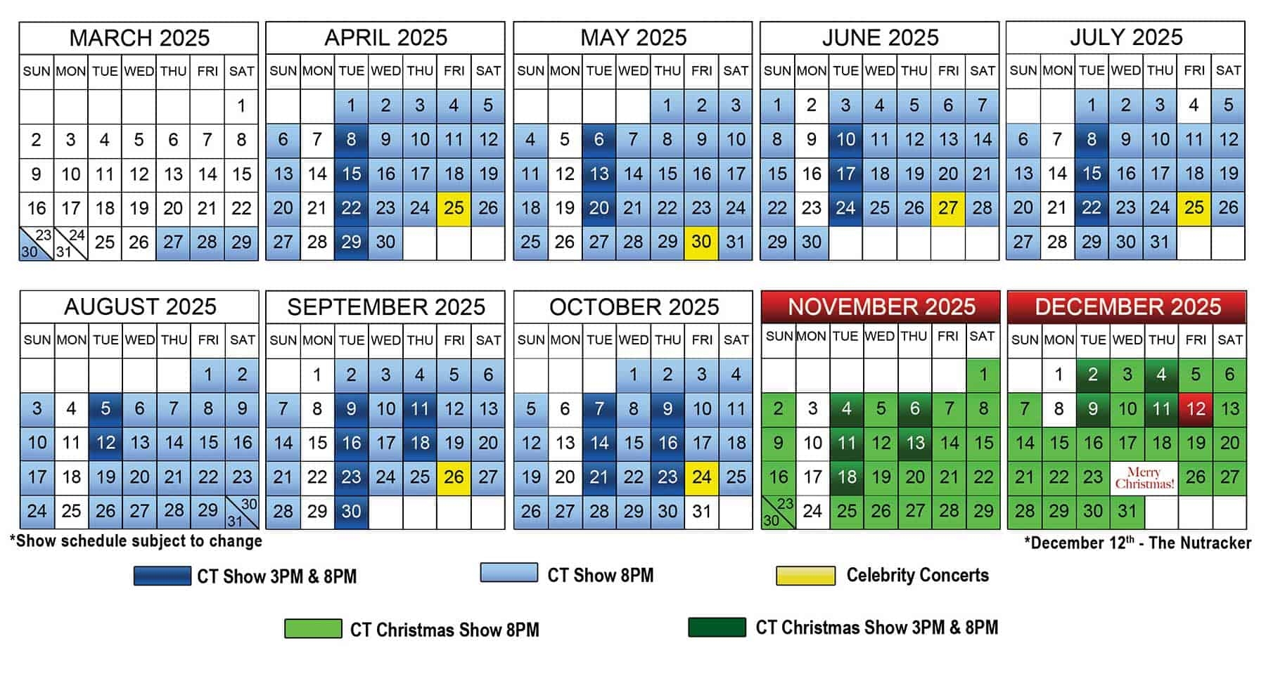 Pigeon Forge Show Schedule At Country Tonite