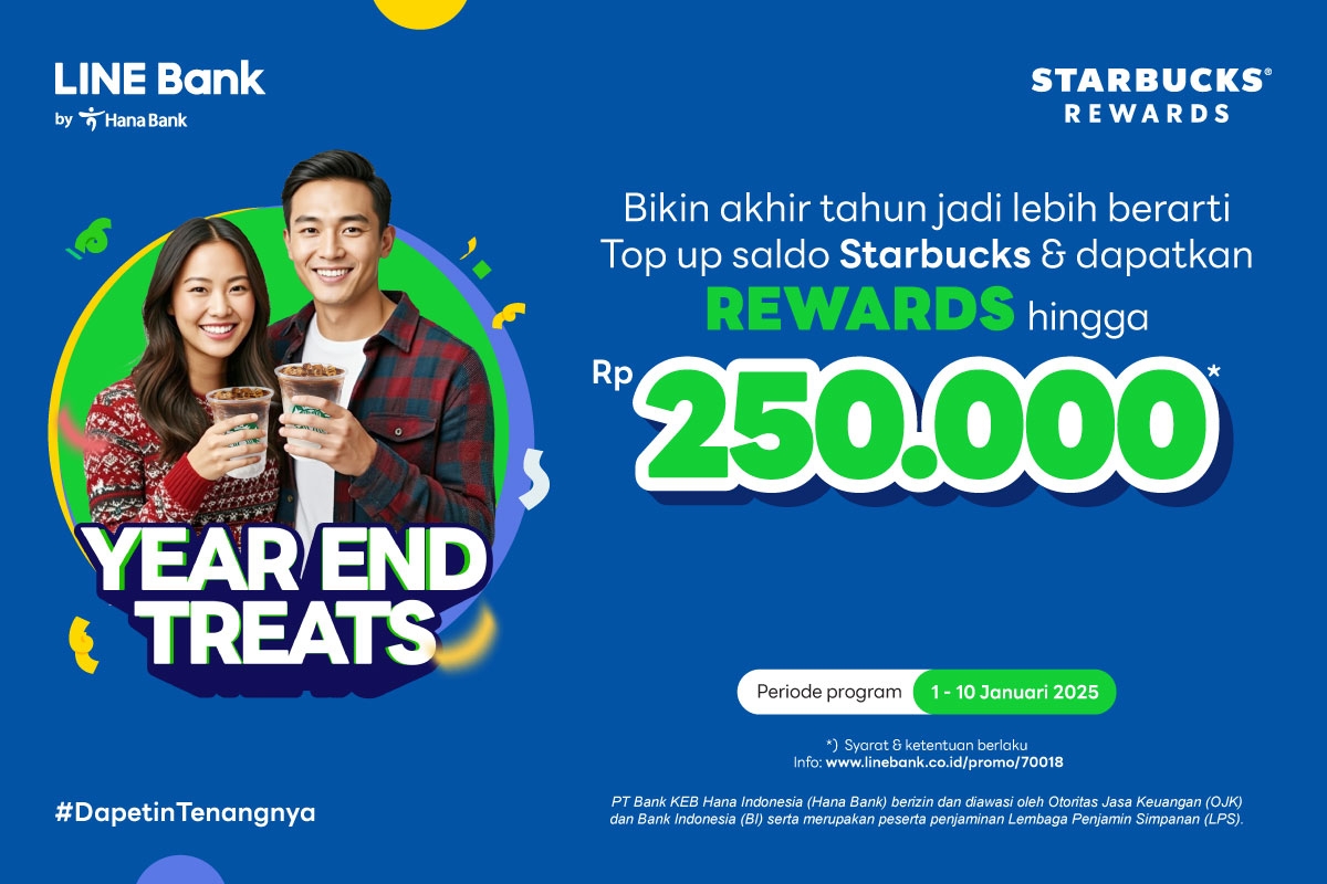 Promo Year End Starbucks LINE Bank