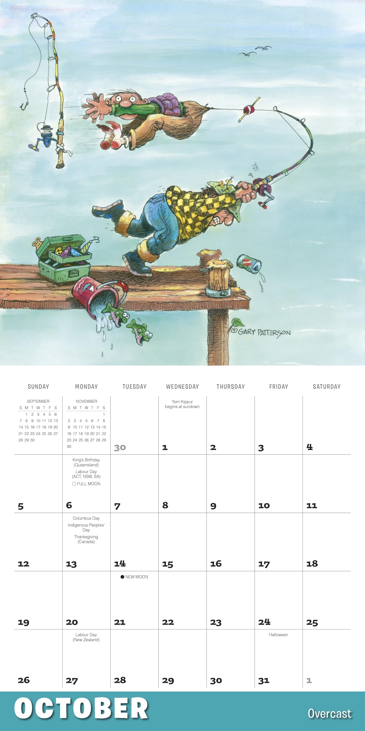 Sellers Publishing Gone Fishing 2025 12 X 12 Wall Calendar