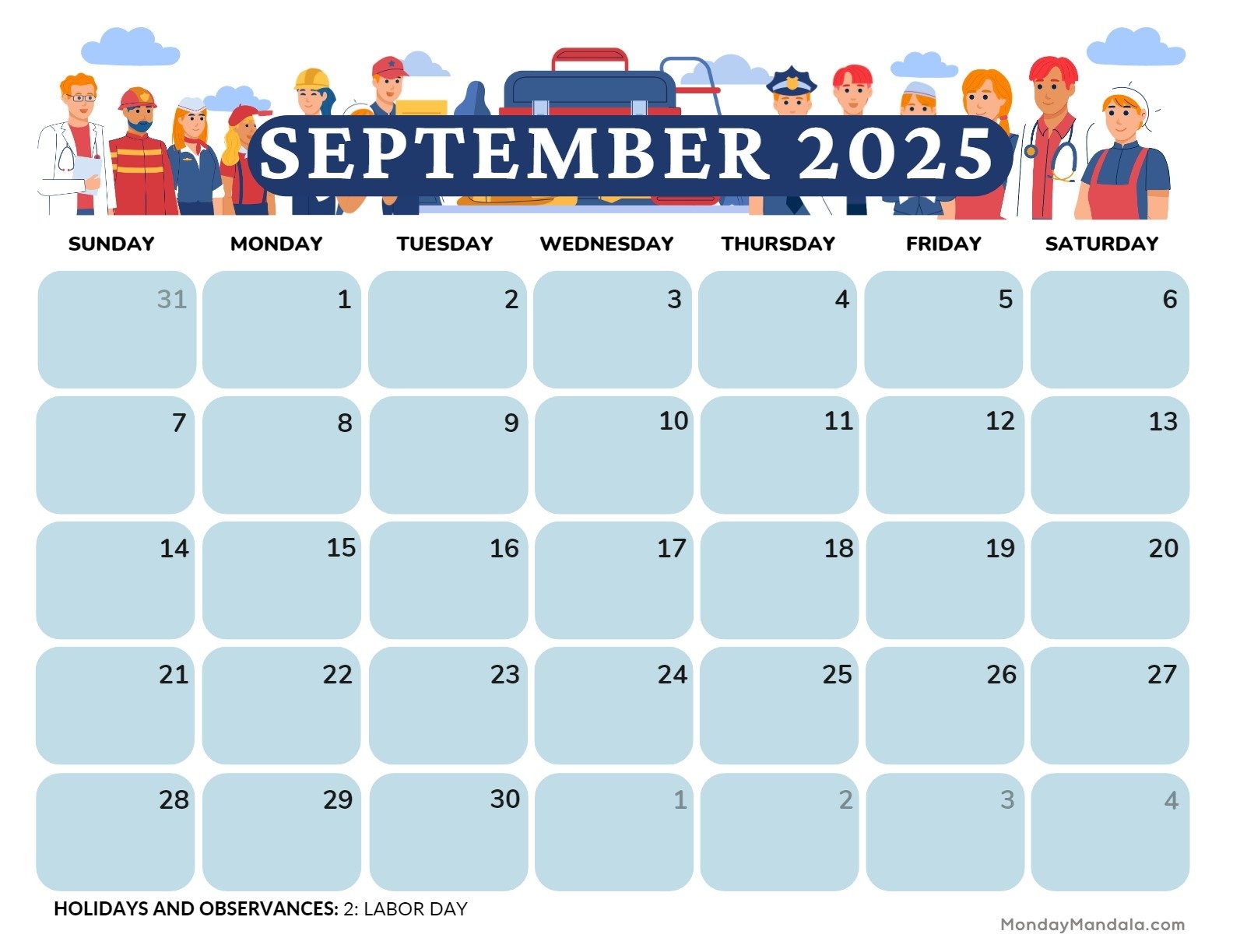 September 11 2025 Day Calendar