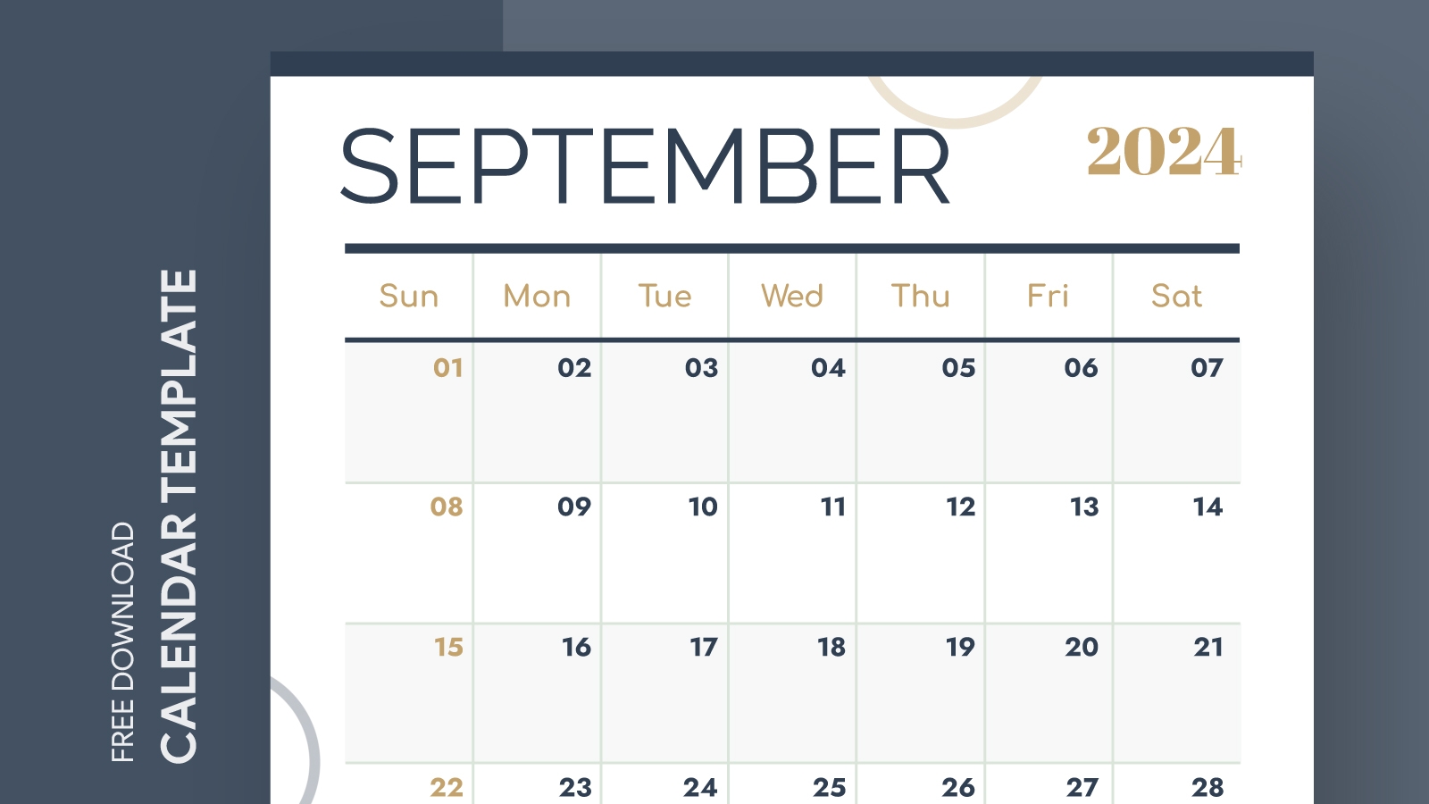 Google September Calendar 2025