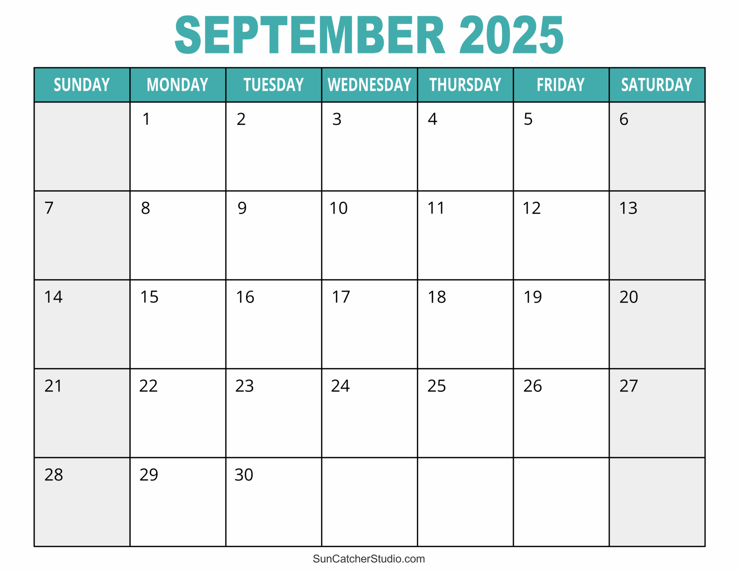 September 2025 Calendar Free Printable Free Printables Monograms Design Tools Patterns U0026 DIY Projects
