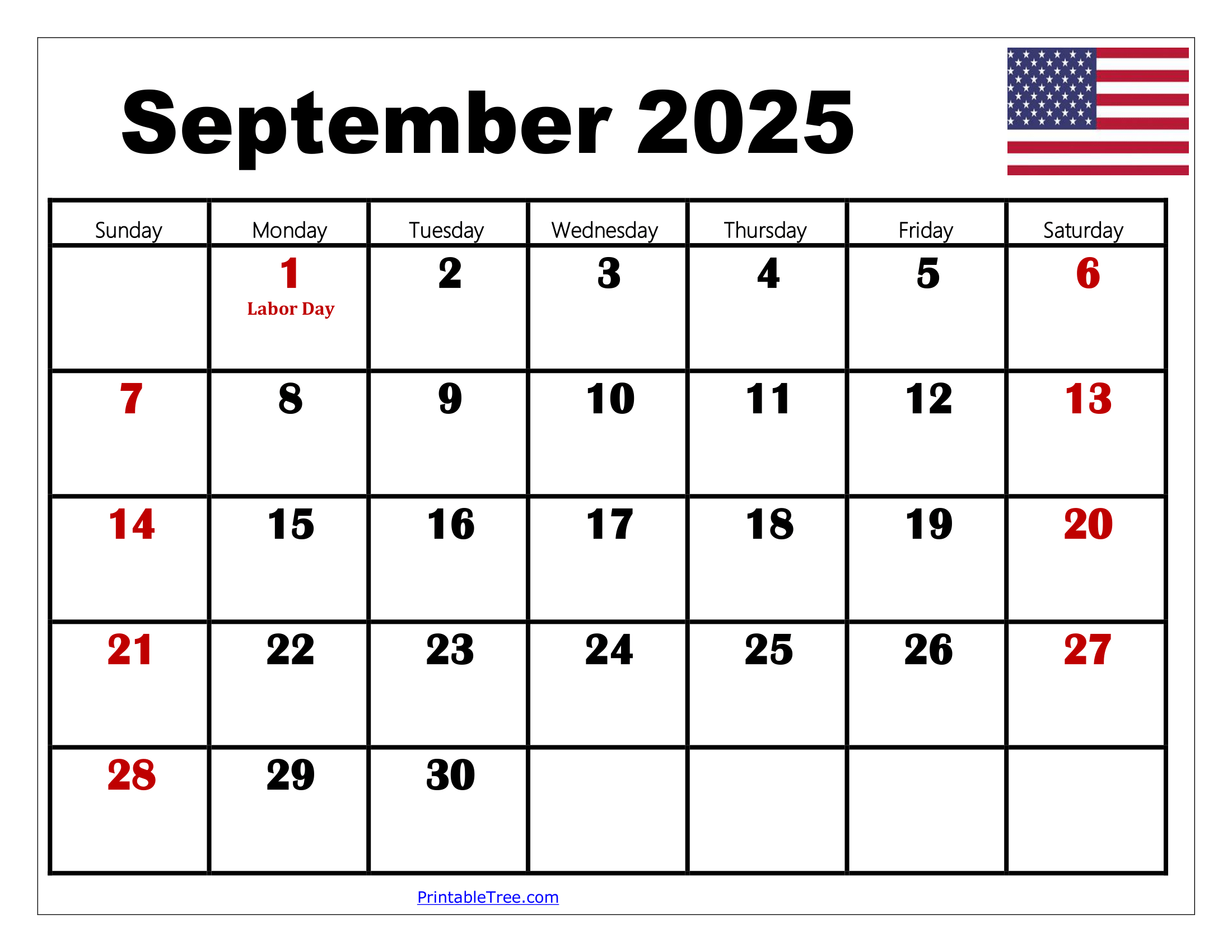 Show Me A 2025 September Calendar
