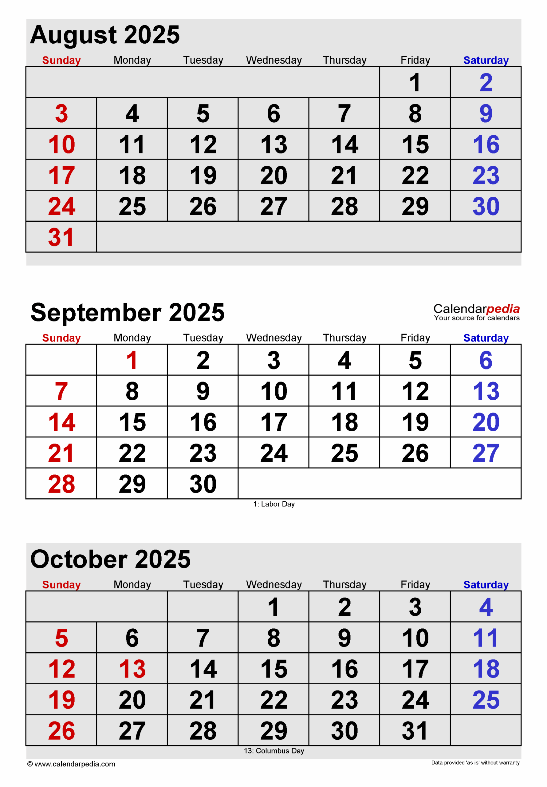 August And Spetember 2025 Calendar