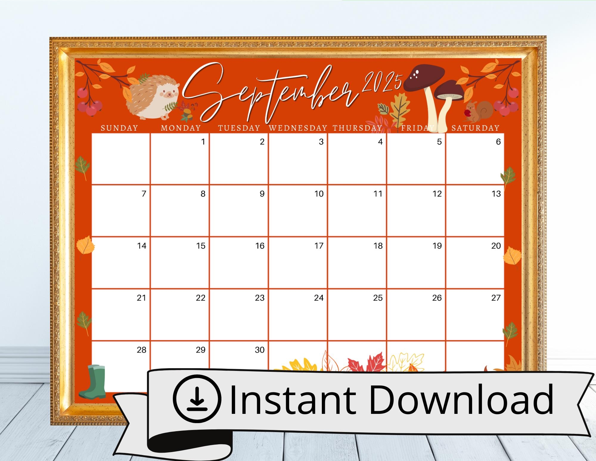 Orangetheory September Calendar 2025