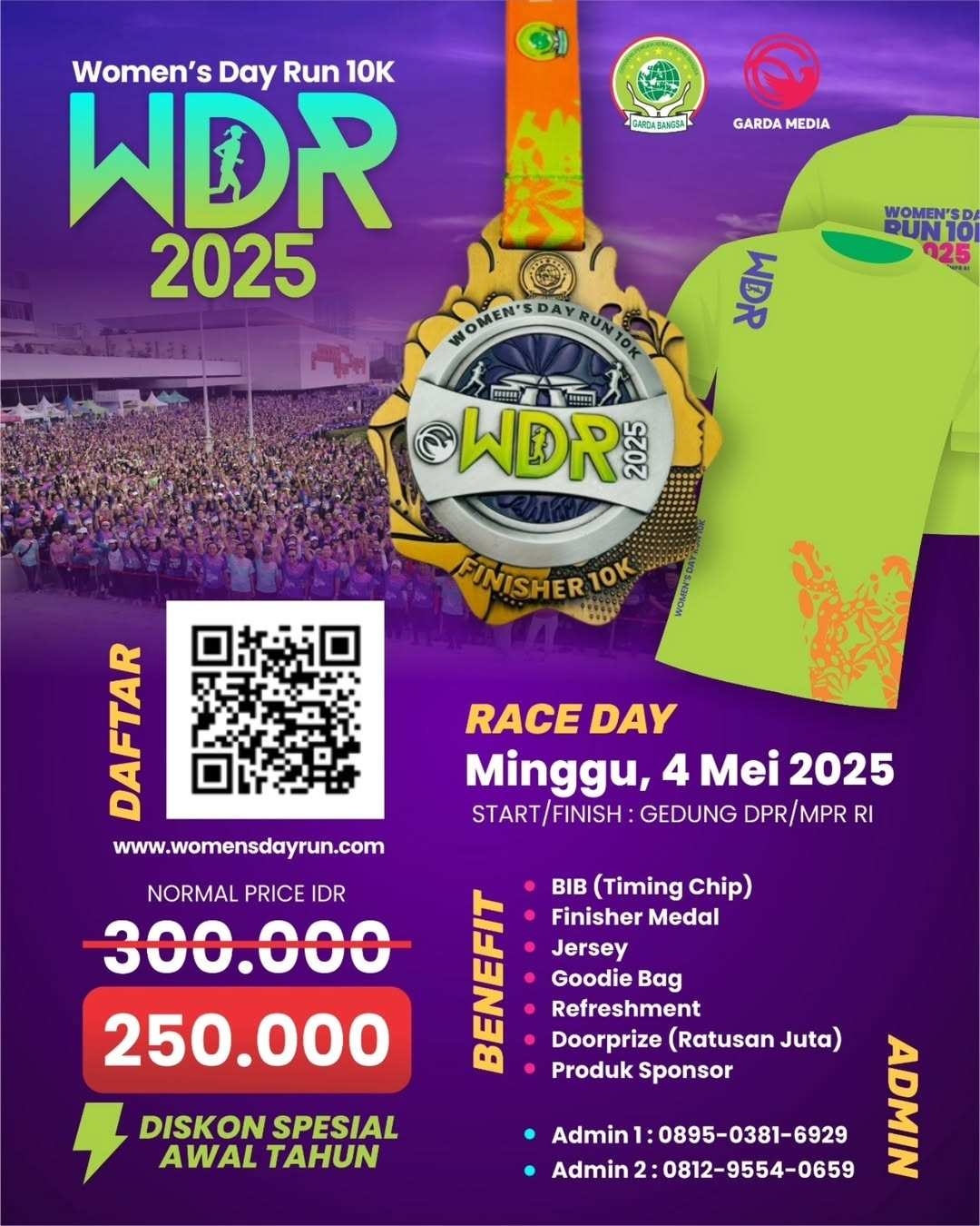 Women s Day Run 10K WDR 2025 Jakarta JadwalLari id