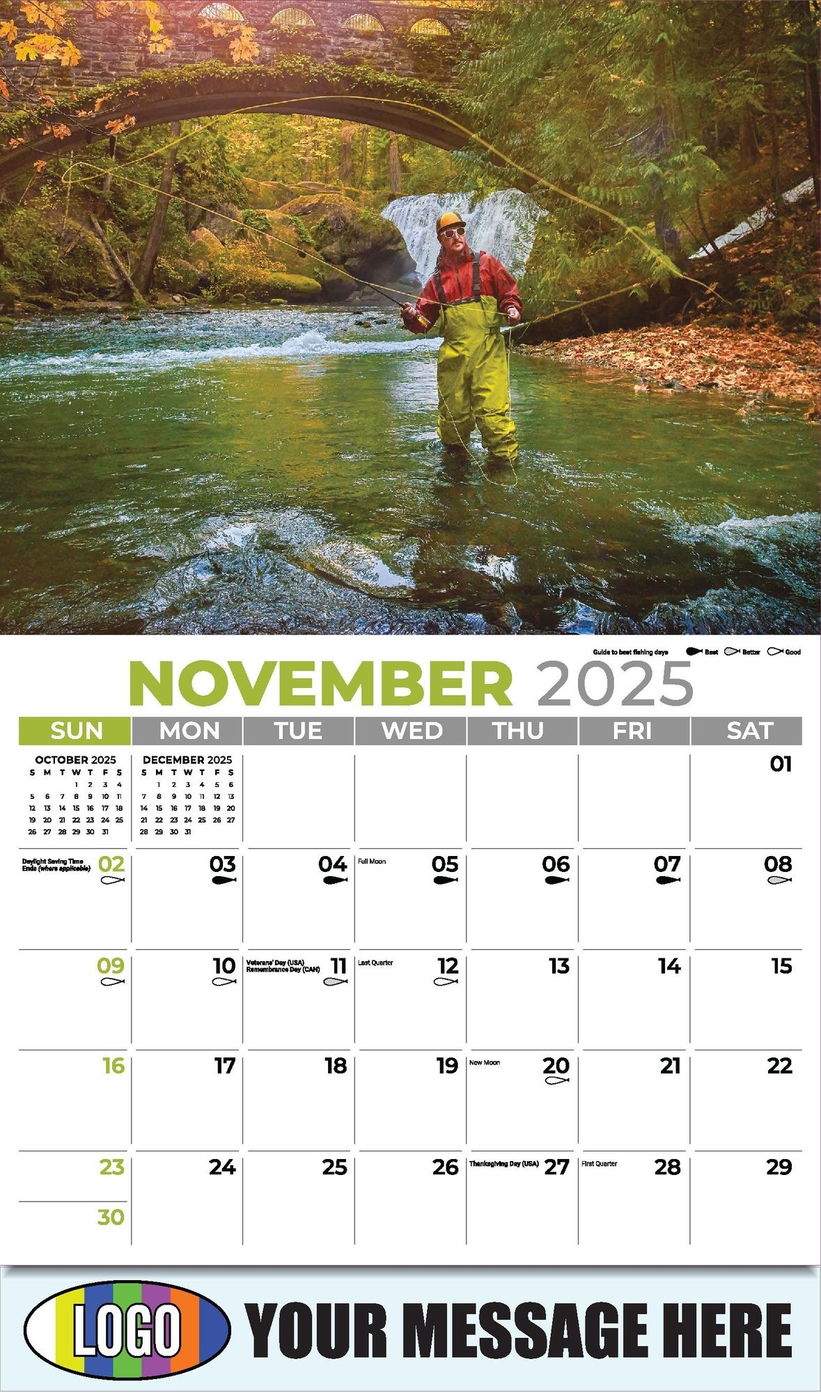 2025 Business Promotion Calendar Fishing And Hunting
