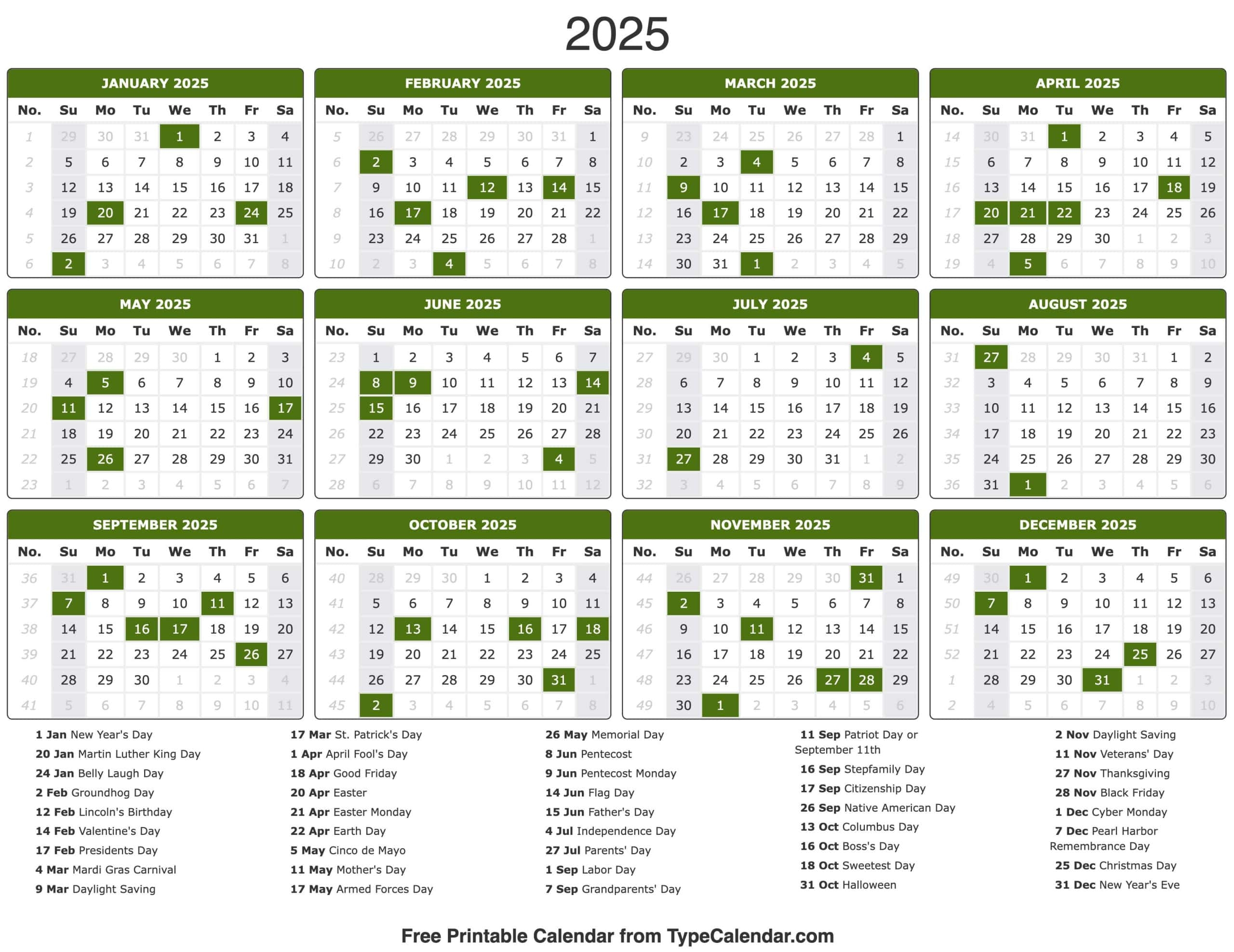 Important Days In September 2025 Calendar