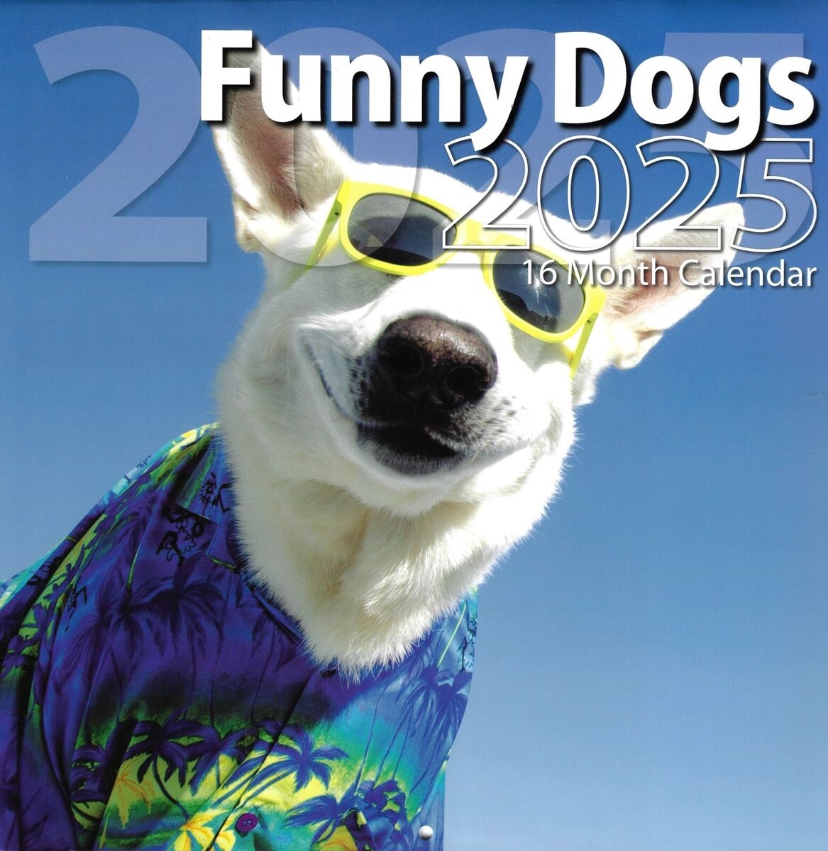 2025 Funny Dogs 16 month Sept 2024 Through Dec 2025 Full Size 