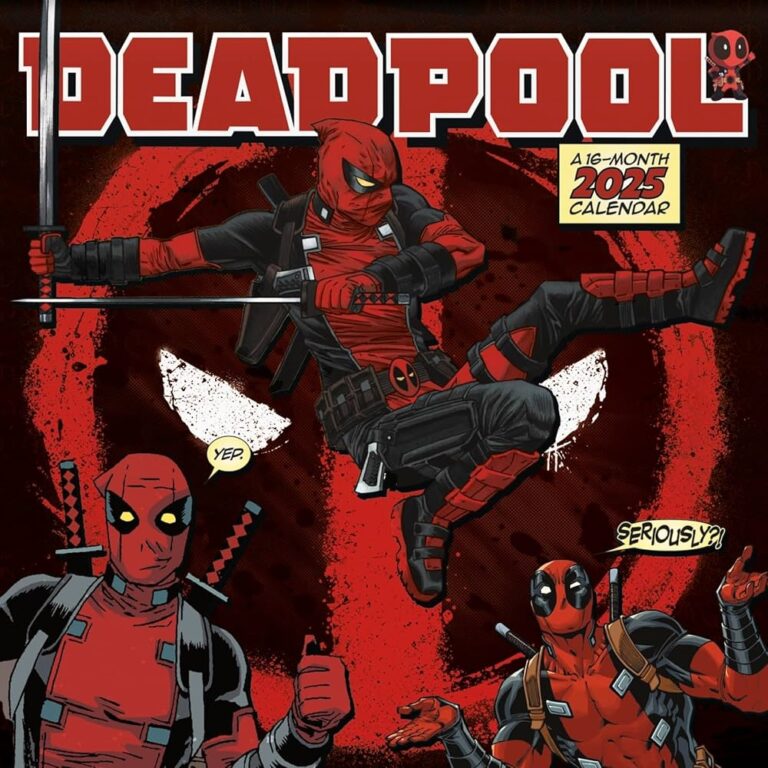 2025 Marvel Deadpool Wall Calendar Trends International 9798888280744 Amazon Books