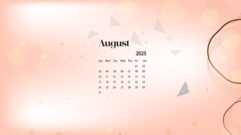 August 2025 Desktop Wallpaper Calendar CalendarLabs