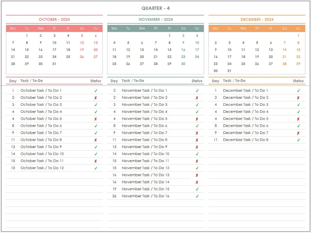 Calendar 2025 October Excel