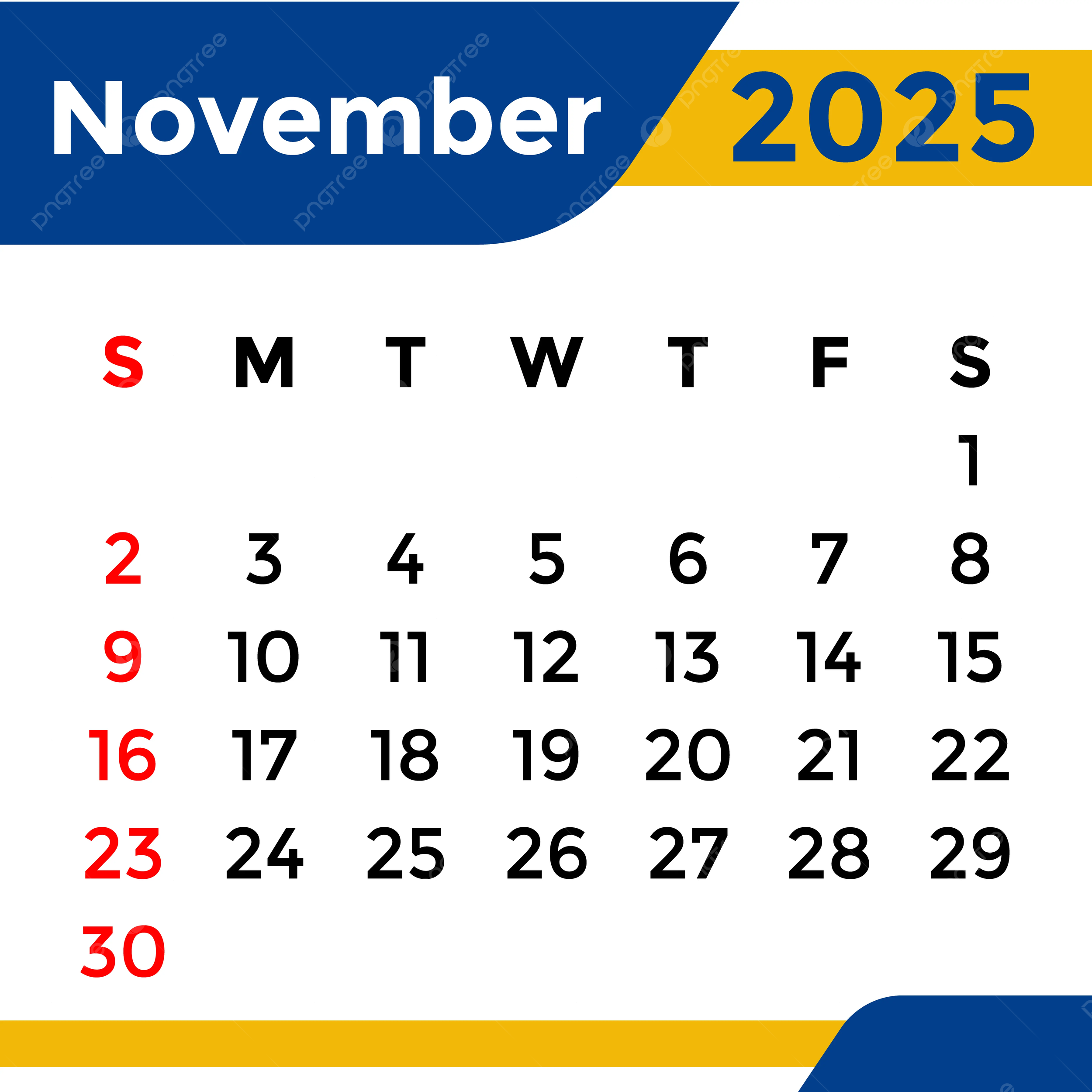 November 3rd 2025 Calendar