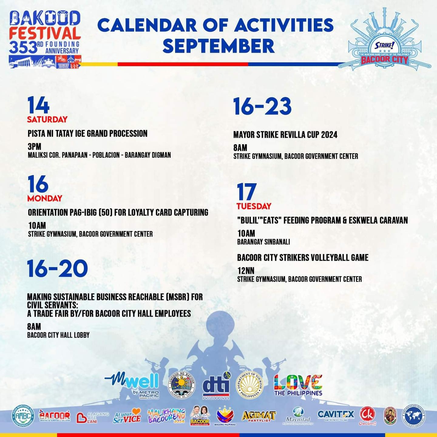 September Activity Calendar 2025