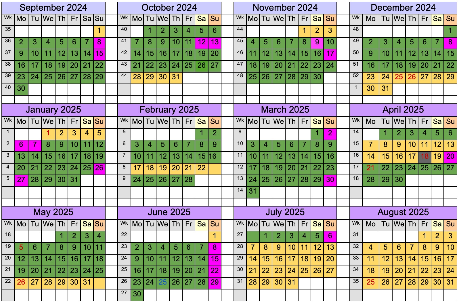 Calendar