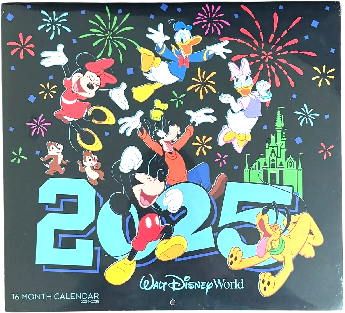 Disney World 2025 Wall Calendar NEW