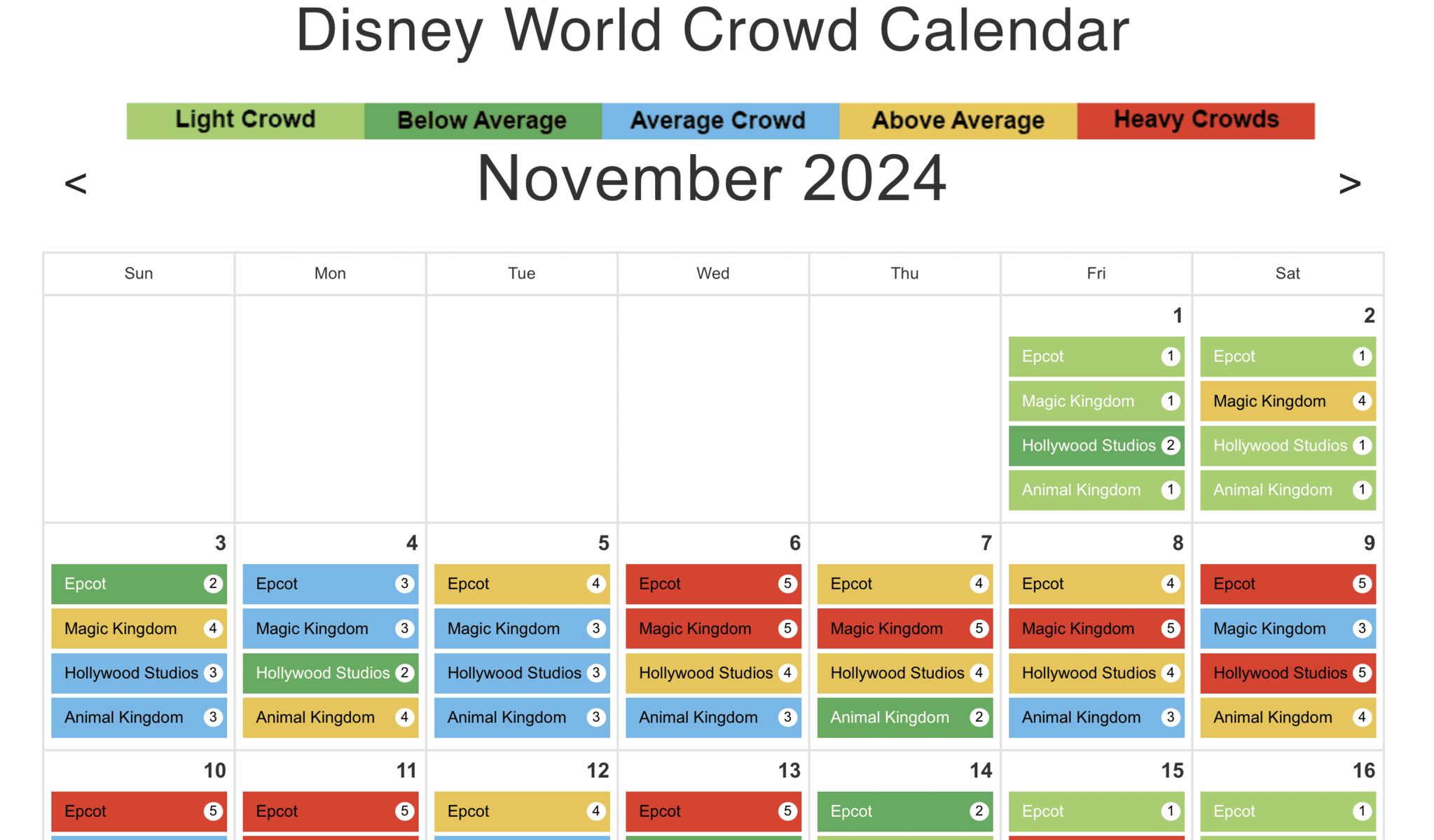Wdw Crowd Calendar September 2025