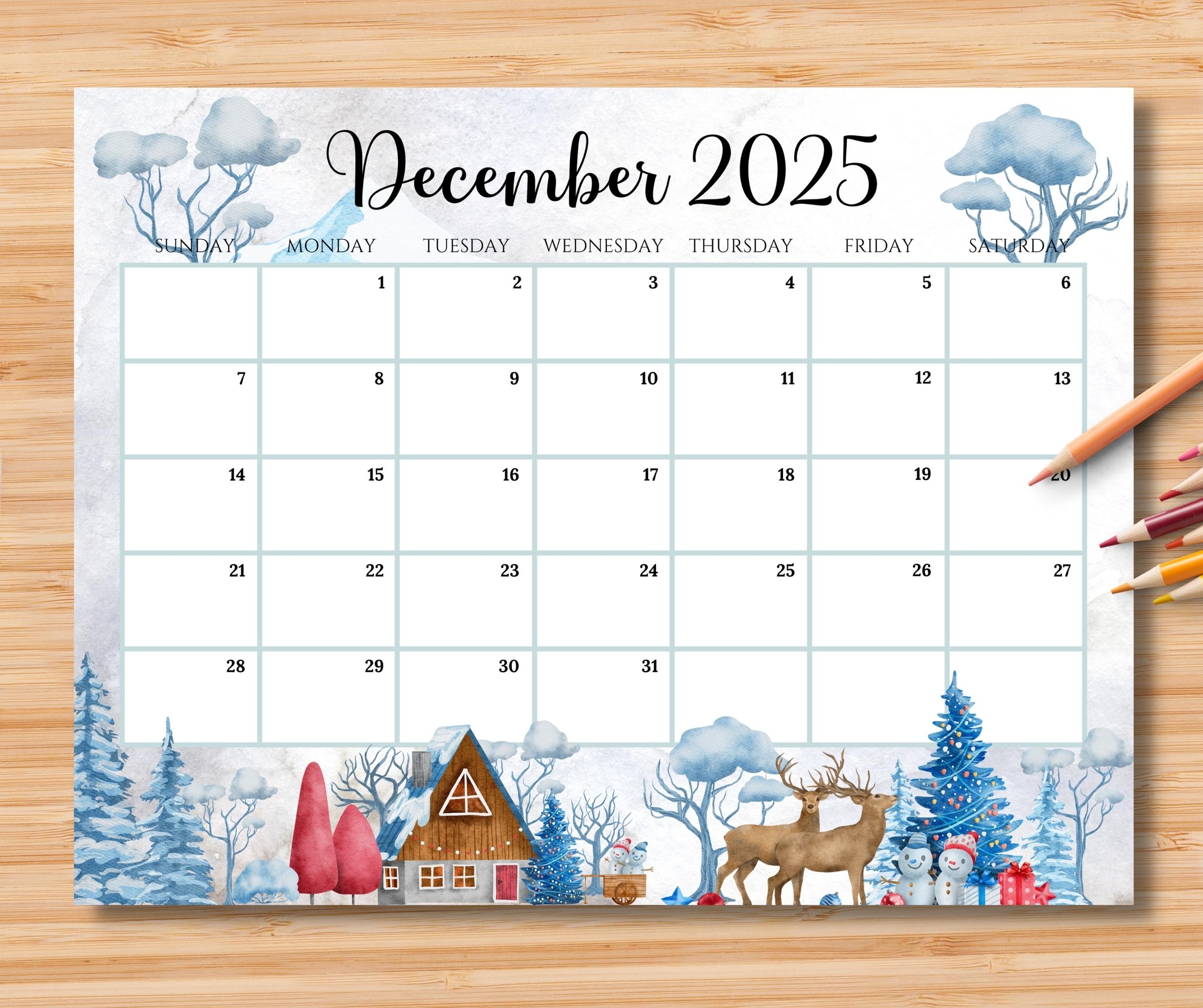 Calendar Decembar 2025