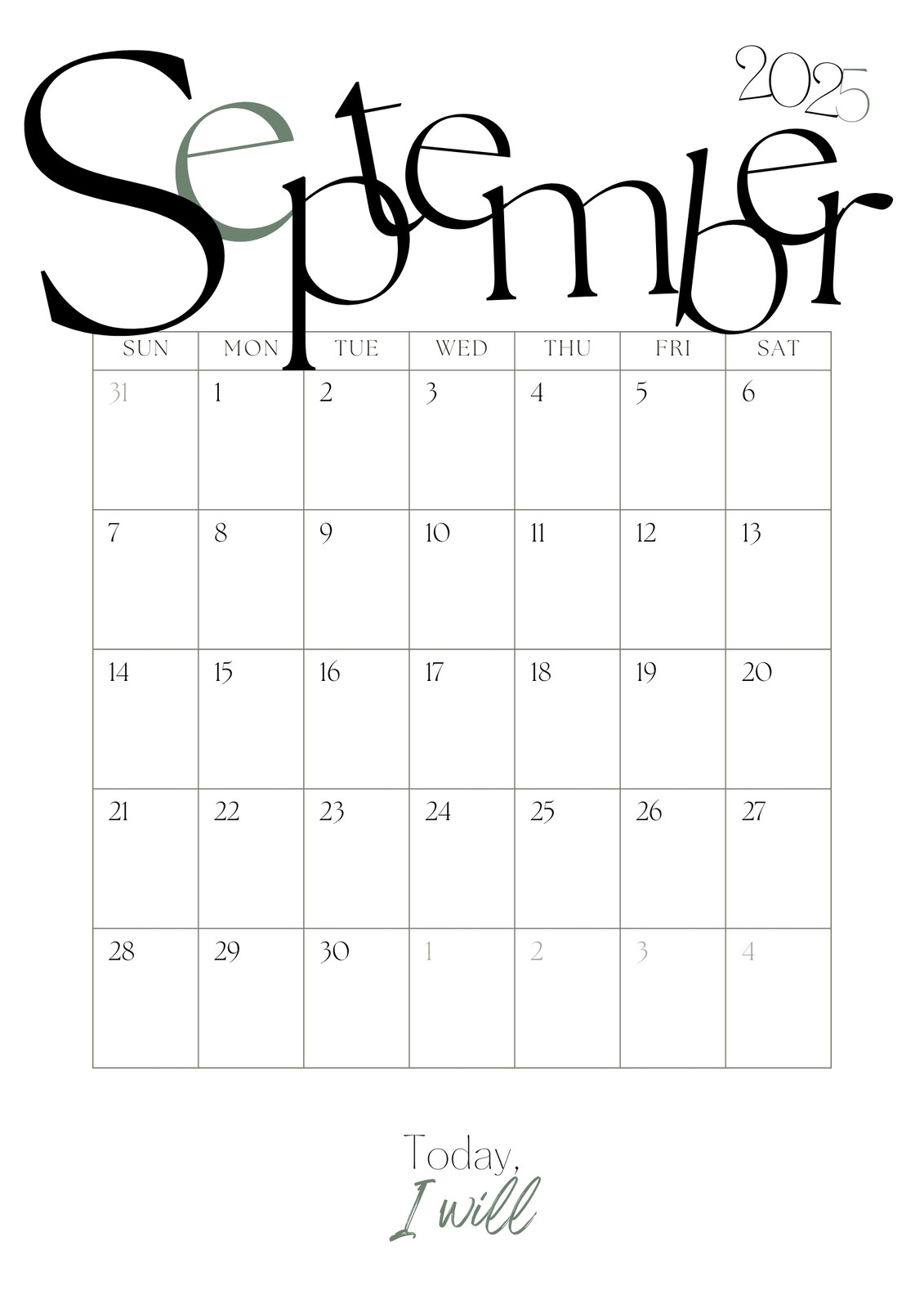 Calendar September 2023 To September 2025
