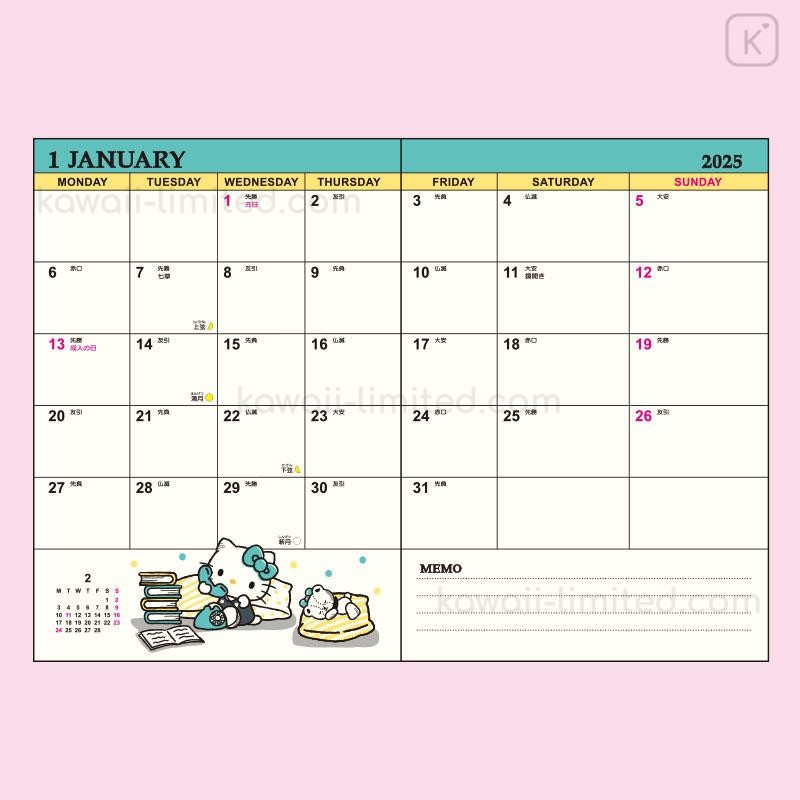 Sanrio August 2025 Calendar