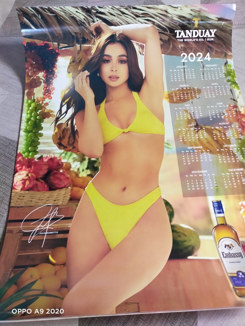 Julia Barretto Tanduay 2024 Calendar Hobbies U0026 Toys Memorabilia U0026 Collectibles Fan Merchandise On Carousell