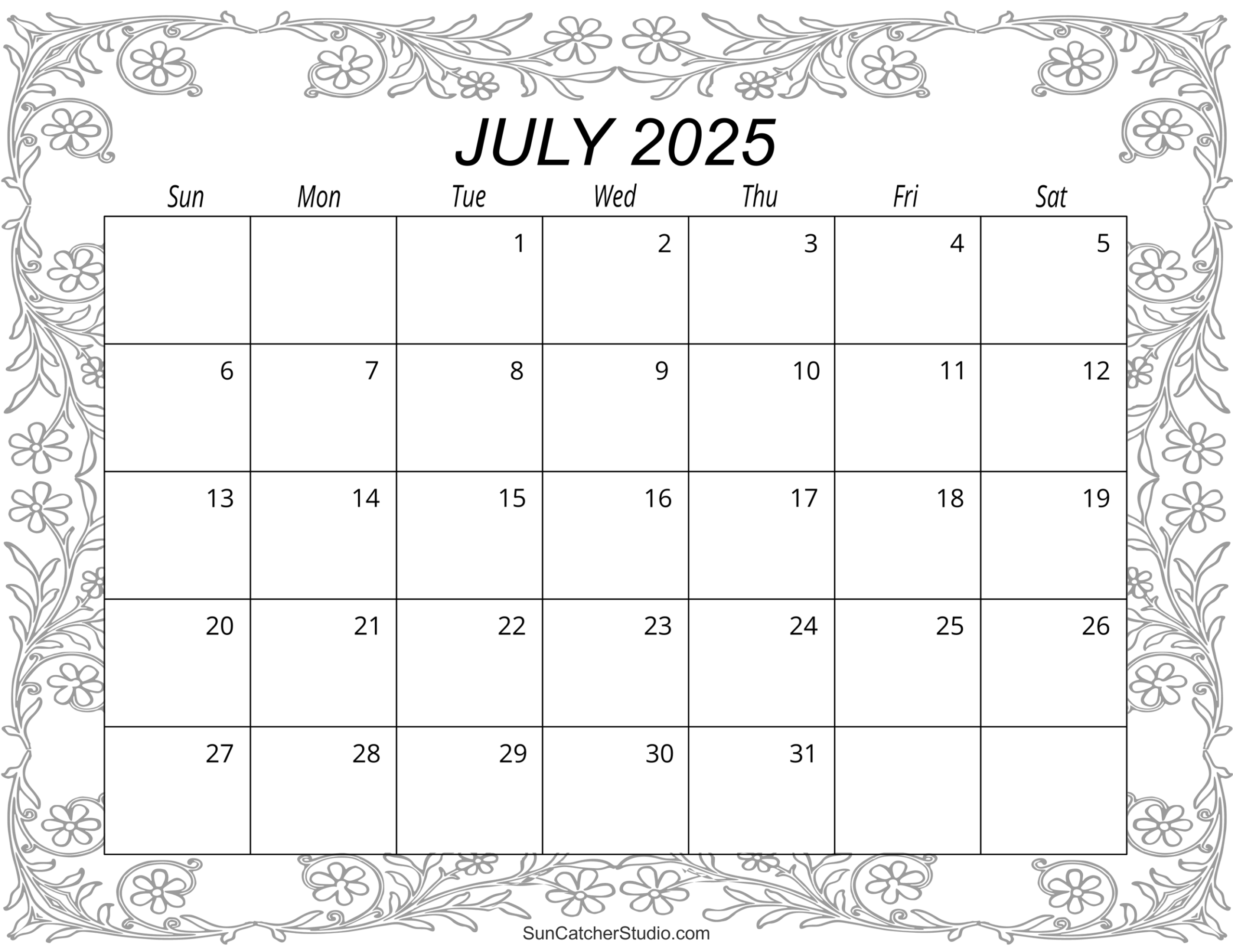 Calendar July 2023 To July 2025