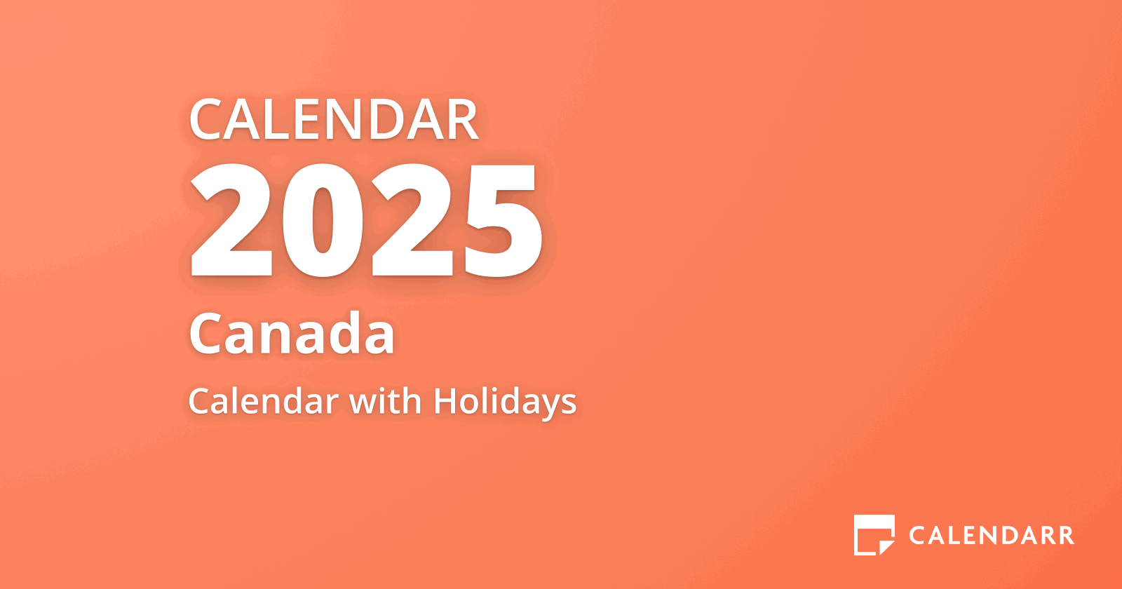 July Canada Calendar 2025