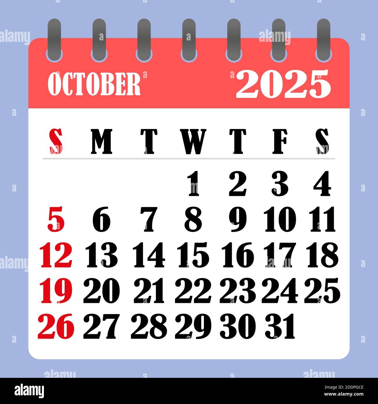 October 16 Calendar 2025