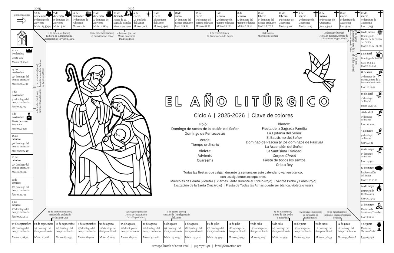 Liturgical Calendar November 2025